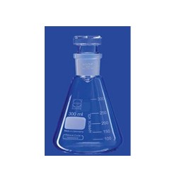 Erlenmeyer flask with glass stopper  0