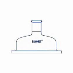 Lid for reaction flask wide neck with flat flange for extractor 0