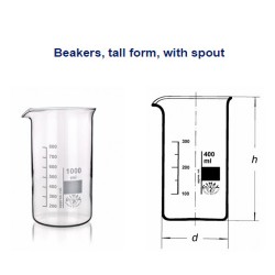 Beakers tall form with spout 0